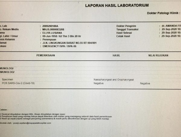Dari Lampung Positif Covid-19 Calon Bupati Lampung Tengah Pertahana dan Istri Negatif Tes Swab di Jakarta?
