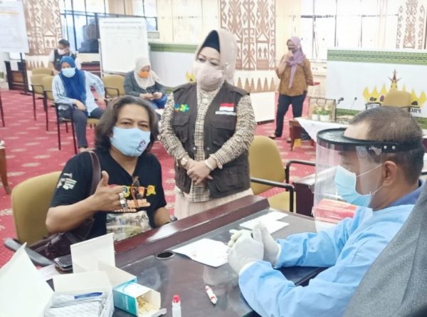 Reihana Pimpin Rapid Test 48 Wartawan Hasil Non Reaktif