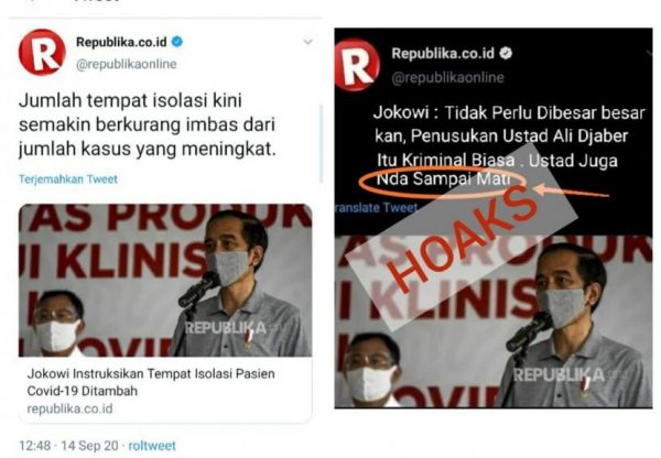 Meme Hoak Kasus Syeh Ali Jaber Catut Nama Media Republika