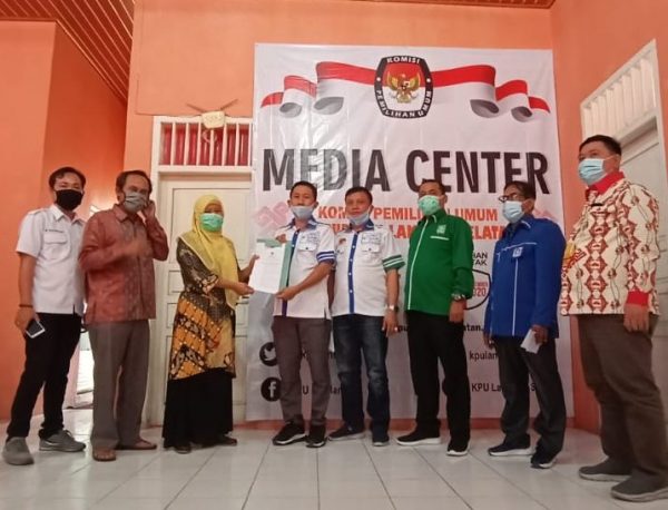 KPU Lampung Selatan Tetapkan Hipni-Melin Sebagai Calon Kepala Daerah Besok Penetapan Nomor Urut