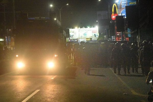 Polda Banten Jaga Ketat Gerbang Tol Antisipasi Gerakan Buruh Ke Jakarta