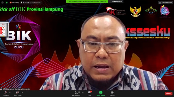 OJK Lampung Kick Off Bulan Inklusi Keuangan Bersama Industri Lampung
