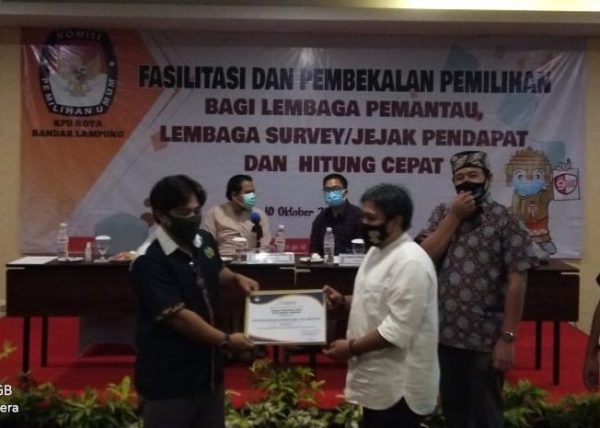 Mappilu-PWI Lampung Terima Sertifikat Pemantau Pilkada