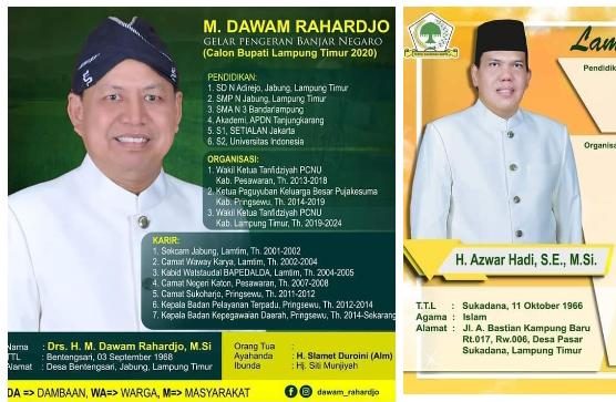 Hanya DA-DI Yang Cocok Untuk Pimpin Lampung Timur 2020-2024