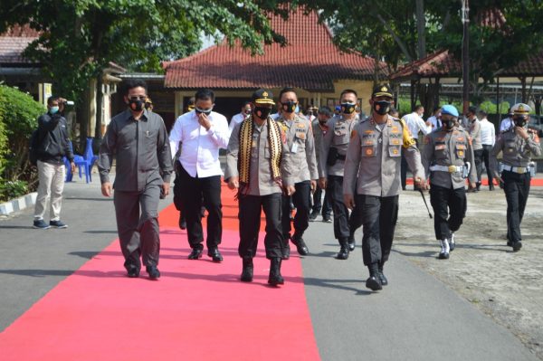 Wakapolda Bersama Dirkrimsus dan Dirnarkoba Kunjungi Polres Tulang Bawang