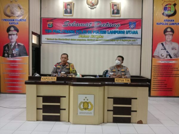 Puslitbang Polri Penelitian Penggunaan Senjata Api di Polres Lampung Utara