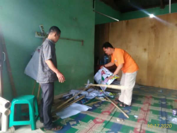 Posko Pemenangan Dawam-Azwar Hadi di Mataram Baru Diacak Acak Orang Tak Dikenal