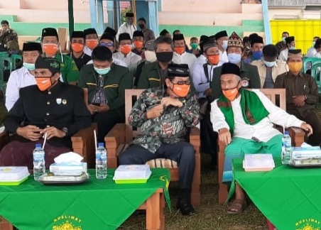 Ribuan Santri Kabupaten Mesuji Doa Bersama di Lapangan Brabasan
