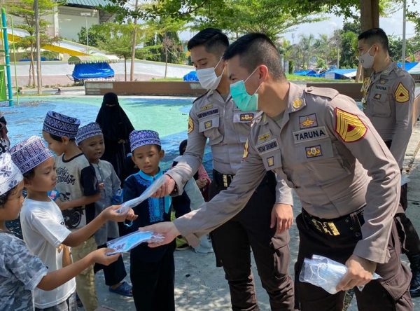 Hari Sumpah Pemuda Ke-92 Taruna Taruni Akpol Lampung Gelar Bakti Sosial
