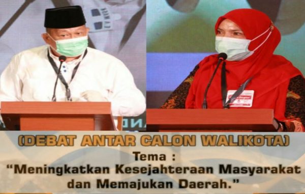 Debat Calon Walikota Bandar Lampung Yusuf Kohar dan Eva Saling Serang