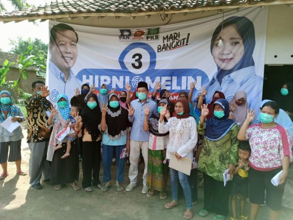 Kampanye Tak Kenal Lelah Hipni-Melin Tunjukan Keseriusan Siap Kerja Keras Untuk Rakyat Lampung Selatan