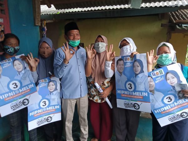 Kampanye di Bakauheni Hipni Ajak Warga Berdo’a Untuk Kepergiaan Covid-19