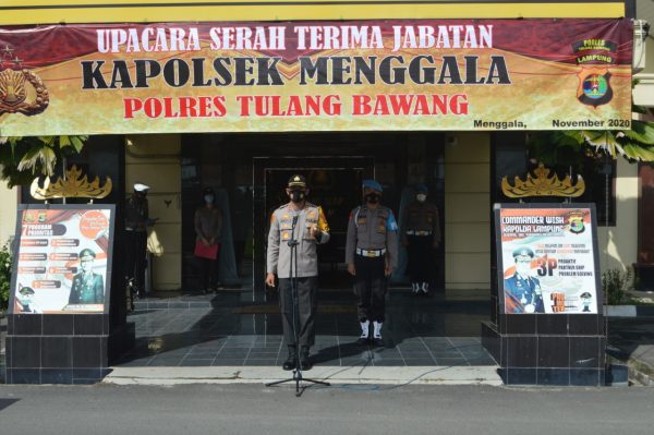 Kapolsek Menggala Serah Terima Jabatan