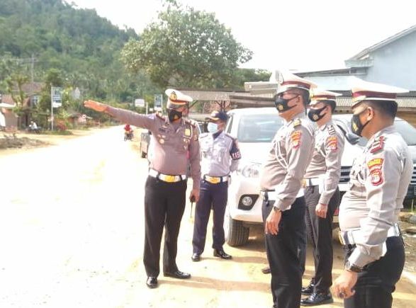 Jelang Natal 2020 dan Tahun Baru 2021, Dir Lantas Polda Lampung dan Polres Tangamus Survey Jalinbar