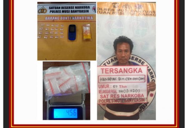Sat Narkoba Polres Muba Tangkap Dua Pengedar Sabu di Babat Toman