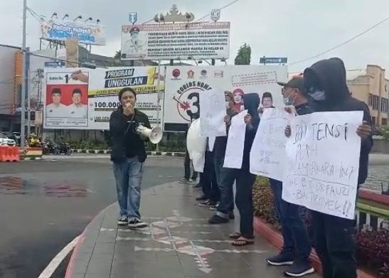 Unjukrasa di Polda Dan Kejati Lampung GPL Desak Proses Dugaan Fee Proyek Rp4 Miliar Ada Nama Wabup Pringsewu