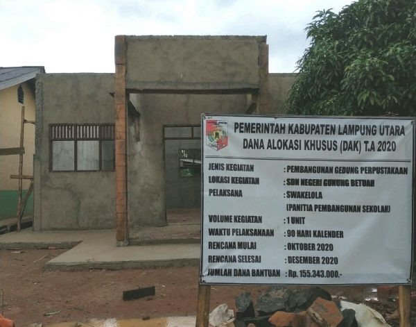 SD Negeri Gunungbetuah Bangun Perpustakaan, Darmawan : Tingkatkan Minat Baca Peserta Didik
