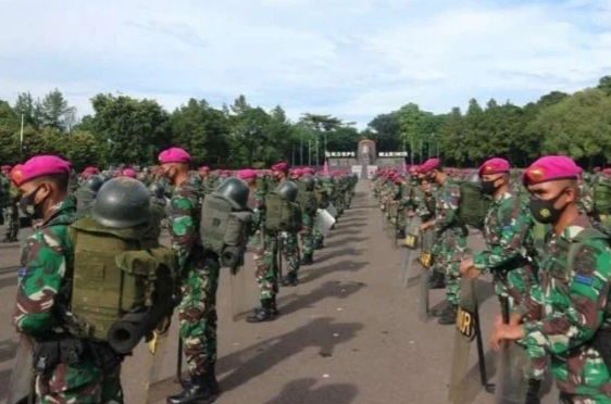 Pasukan Marinir Brigif I Disiagakan di Jakarta?