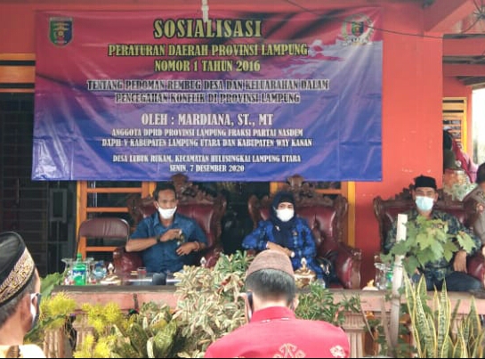 Mardiana Sosialisasikan Perda No. 1/2016 di Desa Lubukrukam
