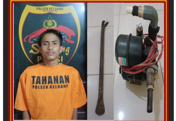 Polsek Keluang Tangkap PemudaPembobol Rumah Erlangga
