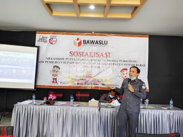 Bawaslu Pesisir Barat Warning Pemilih Saat Pencoblosan