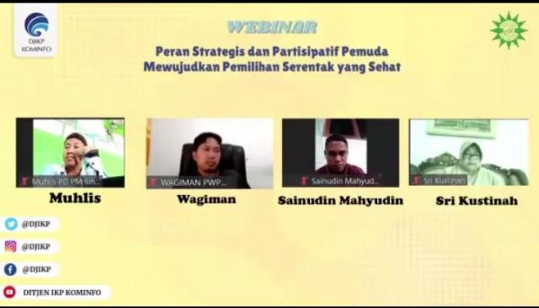 Wagiman Webinar Zoom Bersama PP Muhamadiyah Dan Kemenkominfo