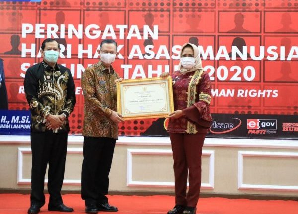 Pemerintah Tulang Bawang Raih Penghargaan Terbaik Peduli HAM