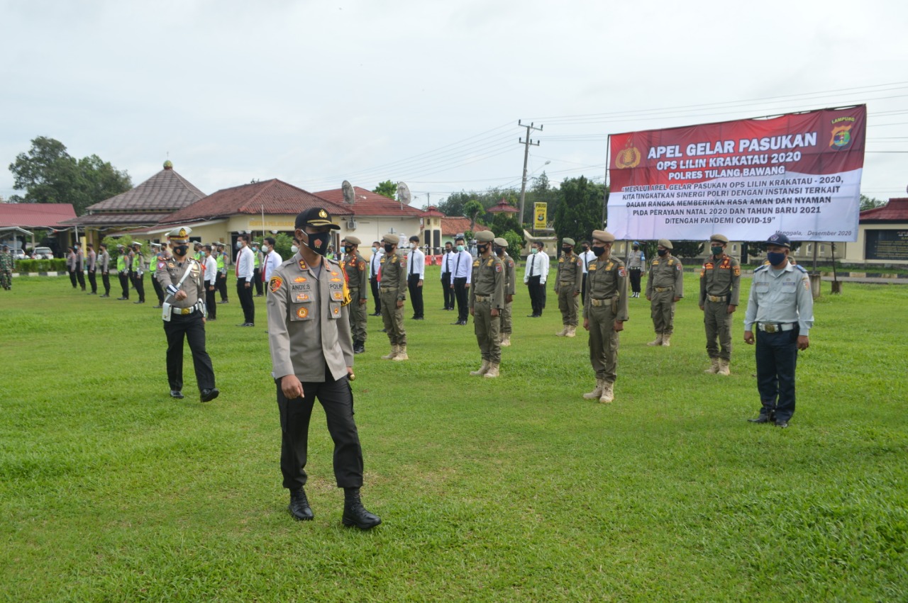 Pastikan Operasi Lilin Krakatau 2020 Lancar, Kapolres Cek Personel dan Sarana Pendukung