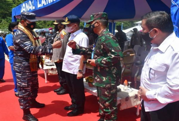 Kasal Laksamana TNI Yudo Margono Resmikan Dermaga Bensam Caligi
