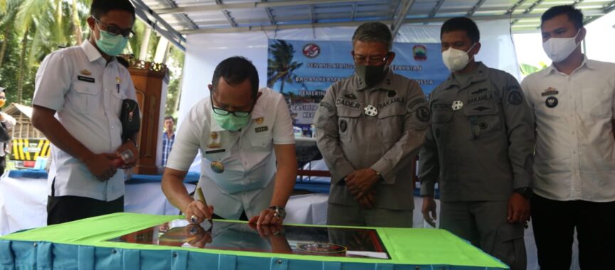 Bentuk Desa Maritim di Kunjir, Pemkab Lamsel Lakukan Kerjasama Dengan Bakamla RI