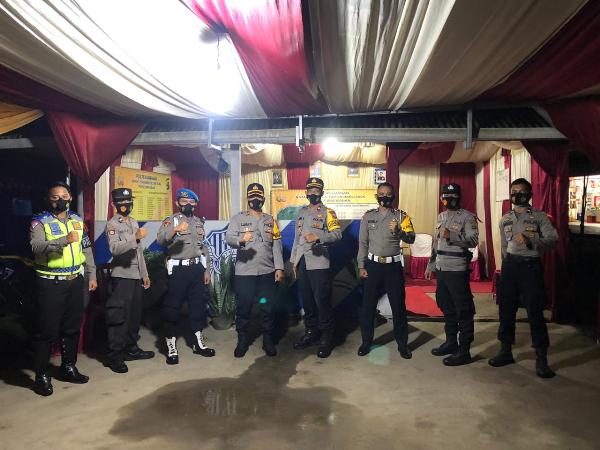 Pastikan Operasi Lilin Krakatau 2020 Kondusif, Wakapolres Way Kanan Cek Pos pam Way Tuba 