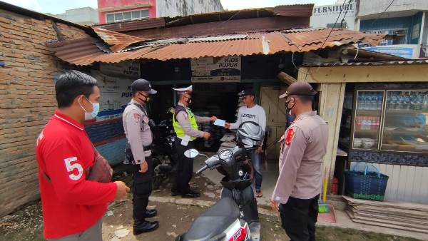 Tak Patuhi Prokes, Lima Warga Tulang Bawang Dapat Teguran Dari Polisi