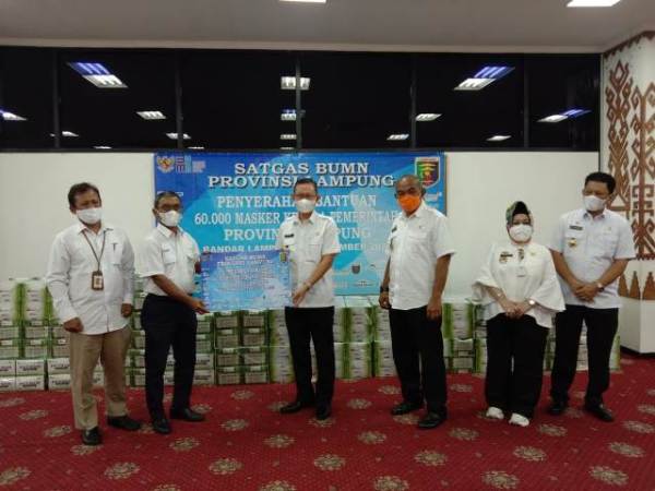Pemprov Lampung Terima Bantuan Dari Satgas BUMN