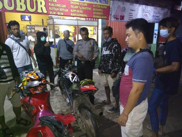 Cegah Balap Liar, Polsek Banjar Agung Lakukan Razia
