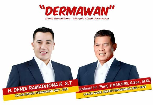 Hasil Quict Cout Pilkada Pesawaran Dendi Ramadhona-Marzuki Unggul Lebiih 50 Persen
