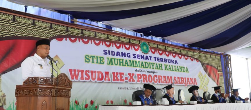 Nanang Ermanto Hadiri Sidang Senat Terbuka Wisuda Ke-X STIE Muhammadiyah Kalianda