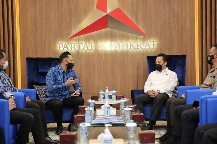 Komjen Pol Listyo Sigit Prabowo Bertemu AHY dan Petinggi Demokrat