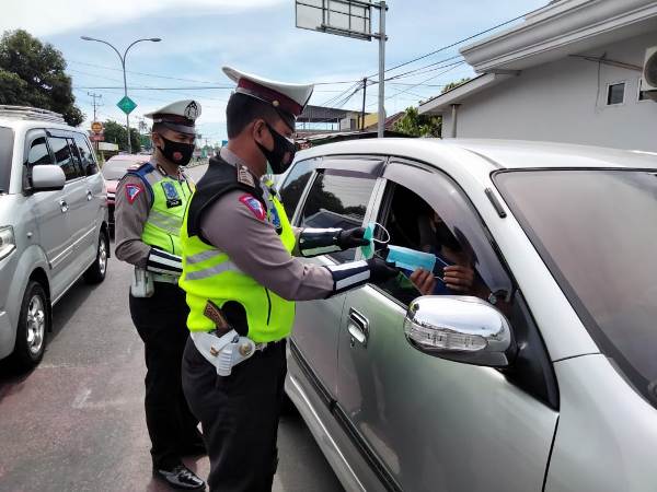 Sat Lantas Polres Tanggamus Sukses Laksanakan Operasi Lilin Krakatau 2020
