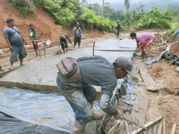 Jalan Way Gendot Jadi Korban PHP Pemkab Lampung Utara
