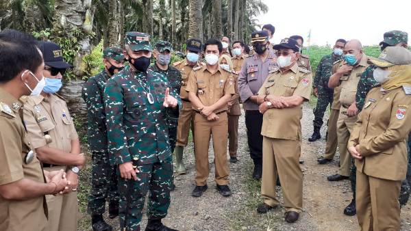 Danrem 043/Gatam Tinjau Lokasi Pembangunan Satuan Tempur