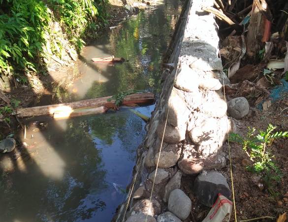 Pembangunan Talut Penahan Tanah Tahun 2019 Pardasuka Diduga Asal Jadi