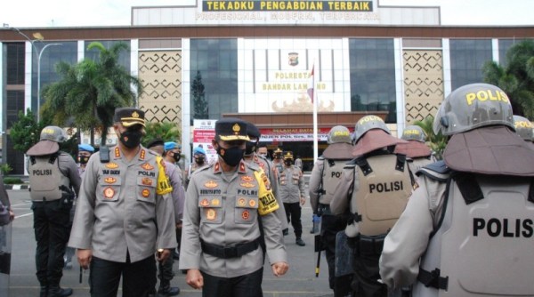 Wakapolda Lampung Kunjungi Polresta Bandar Lampung