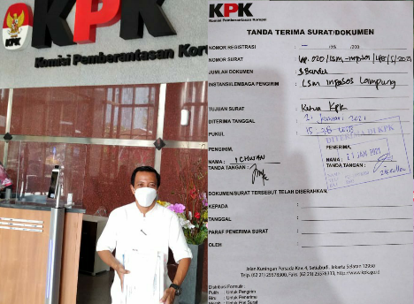 Kasus Bansos Covid-19 Kota Bandar Lampung di Laporkan ke KPK