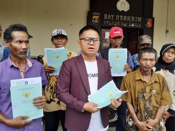 Lapor Sejak Tahun 2019 YLBH 98 Pertanyakan Kasus Pengrusakan Lahan Melibatkan Oknum Dewan di Polres Way Kanan