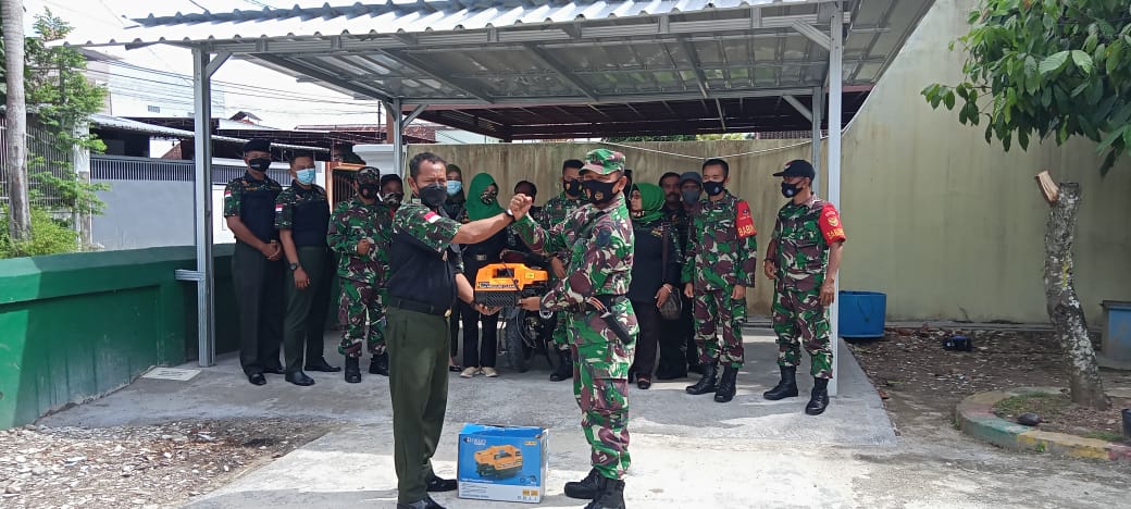 Koramil 411-01/Metro dan DPC HIPAKAD Kota Metro Resmikan Steam Motor Bersama