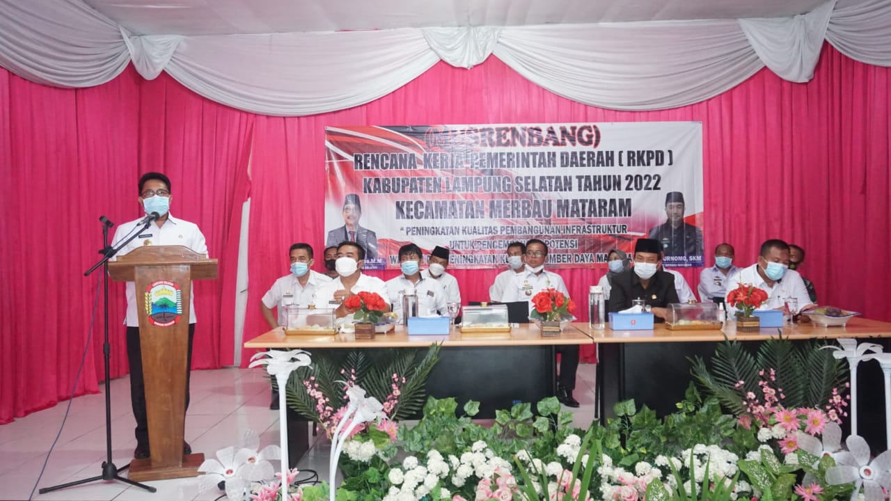 Plh Bupati Lamsel Buka Musrenbang Merbau Mataram