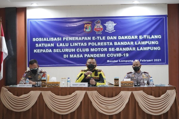 Sat Lantas Polda Lampung Respon Kebijakan Kapolri Tilang Elektronik Kota Bandar Segera Berlaku