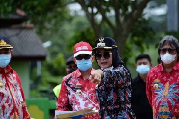 Bupati Winarti Tinjau Lokasi Pembangunan Tahun 2021