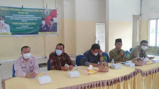 Kadis PMD Muba Sosialisasikan Pengelolahan Dana Desa APBDN Dan ADD 2021