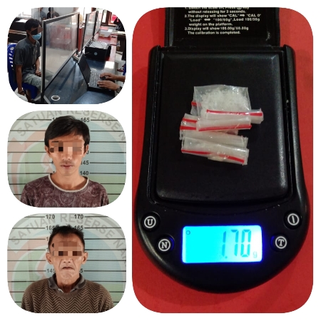 Satresnarkoba Polres Lampura Tangkap Dua Pria Bawa Sabu Siap Edar